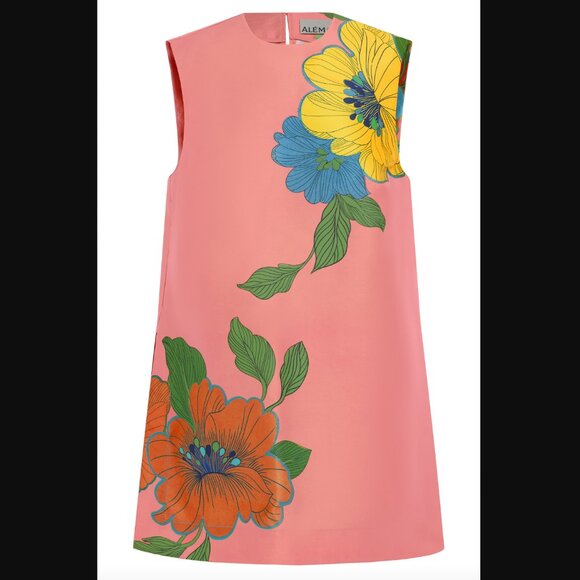 ISO ALÉMAIS Pink Floral Piato Mini Dress - Picture 2 of 6